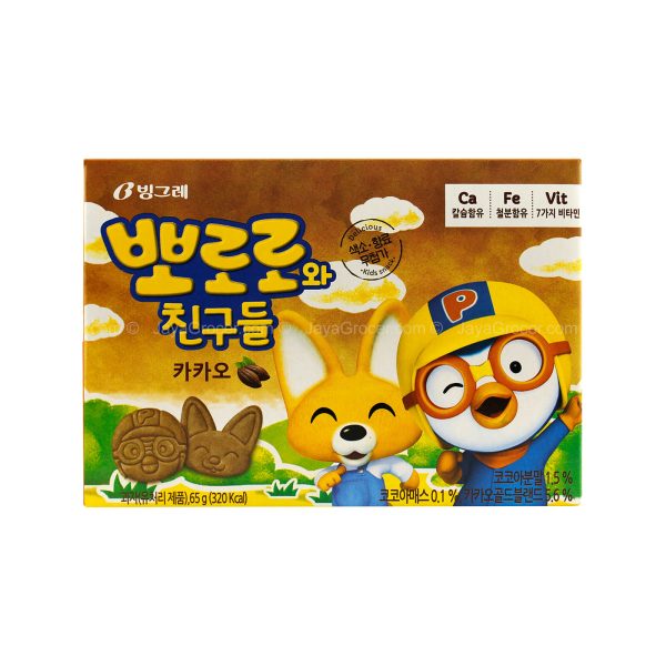 Binggrae Pororo Cacao Biscuit 65g Online Sale