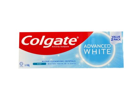 Colgate Advanced Whitening Toothpaste 160g x 2 Online now