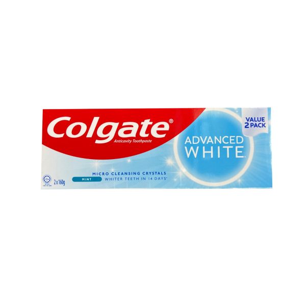 Colgate Advanced Whitening Toothpaste 160g x 2 Online now