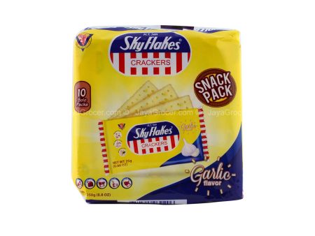 Sky Flakes Garlic Flavor Crackers 250g x 20 on Sale