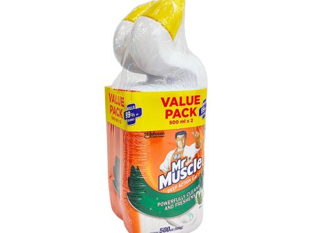 Mr Muscle Adv Toilet Cleaner Pine 500ml x 2 Online Hot Sale