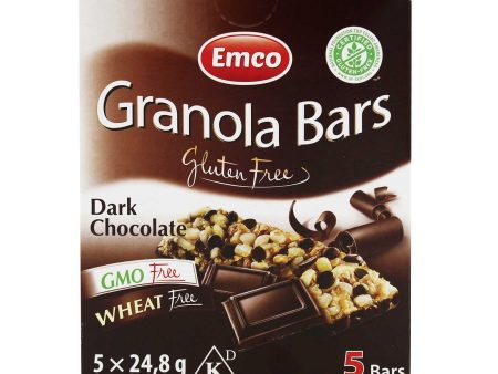 Emco Gluten Free Granola Bars Dark Chocolate 28g x 5 For Cheap