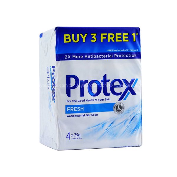 Protex Fresh Antibacterial Bar Soap Valuepack 75g x 3 Online