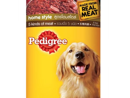 Pedigree Home Style 5 Kinds of Meat Wet Dog Food 400g Supply