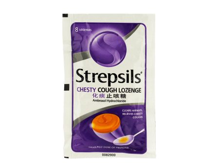 Strepsils Chesty Cough Lozenges 8pcs pack on Sale