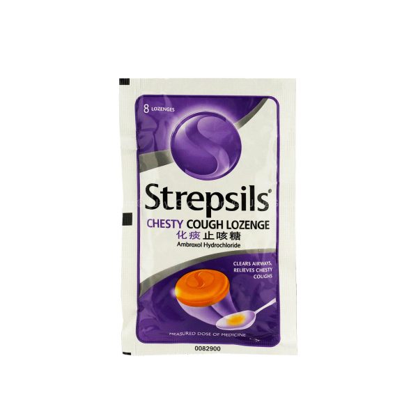 Strepsils Chesty Cough Lozenges 8pcs pack on Sale