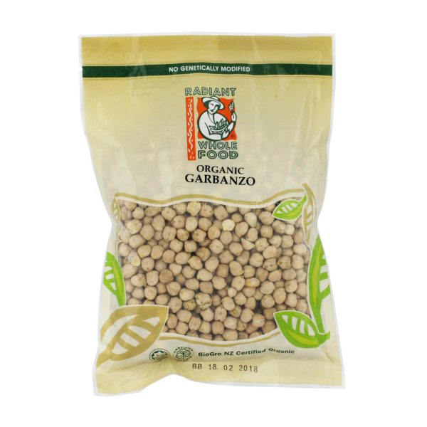 Radiant Whole Food Organic Garbanzo 500g Online now