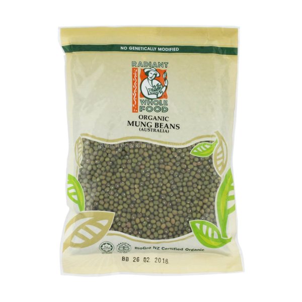 Radiant Whole Food Organic Australian Mung Beans 500g Online