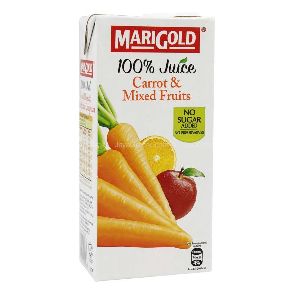 Marigold 100% Carrot and Mixed Fruit 1L on Sale