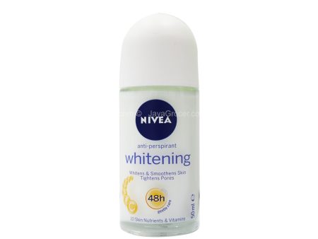 Nivea Whitening Anti-Perspirant Roll-On Deodorant 50ml on Sale