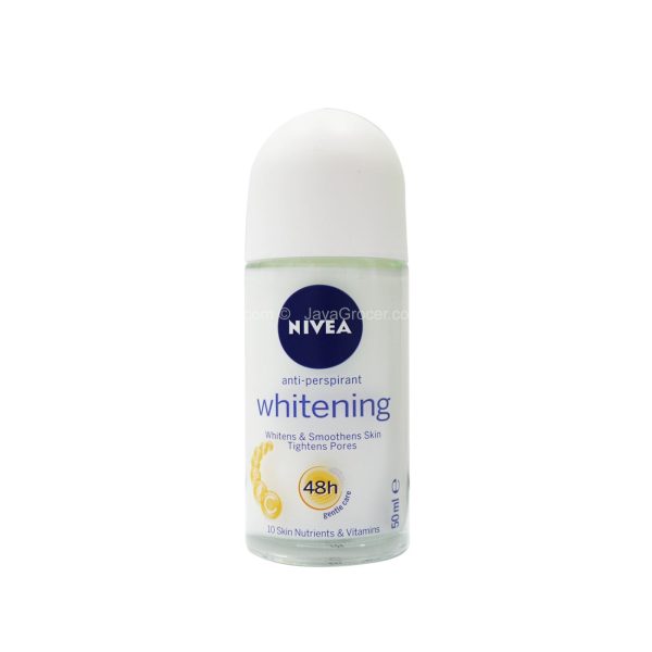 Nivea Whitening Anti-Perspirant Roll-On Deodorant 50ml on Sale