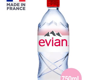 Evian Sport Cap Natural Mineral Water 750ml Supply