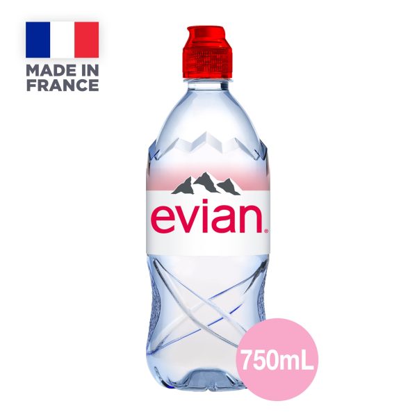 Evian Sport Cap Natural Mineral Water 750ml Supply