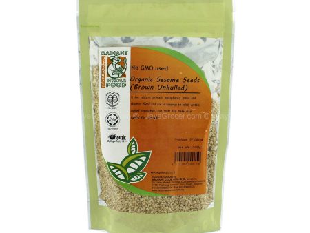 Radiant Whole Food Organic Sesame Seeds (Brown Unhulled) 200g Cheap