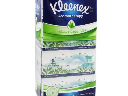 Kleenex Aromatherapy Japanese Green Tea Scented Soft Facial Tissue 90pcs x 4 Hot on Sale