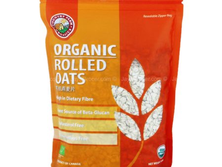 Country Farm Organics Organic Rolled Oats 500g Online now