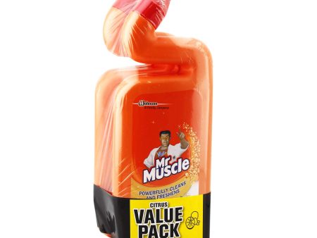 Mr Muscle Deep Action Gel Citrus Toilet Cleaner 500ml x 2 For Cheap