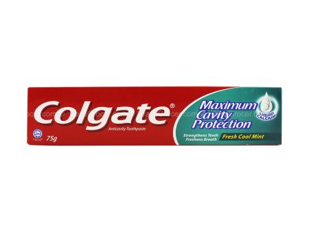 Colgate Maximum Cavity Protection Fresh Cool Mint Toothpaste 75g Hot on Sale