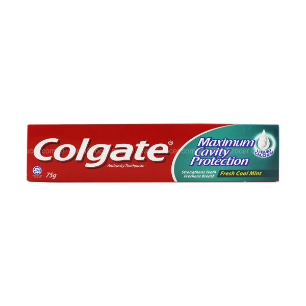 Colgate Maximum Cavity Protection Fresh Cool Mint Toothpaste 75g Hot on Sale