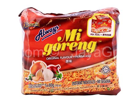 Ibumie Always Mi Goreng Original Flavour Instant Noodle 80g x 5 Hot on Sale