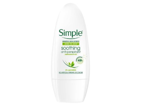 Simple Soothing Anti-Perspirant Roll-On Deodorant 50ml For Sale