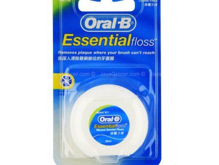 Ob 50M Essential Mint Waxed Dental Floss 1pack Cheap