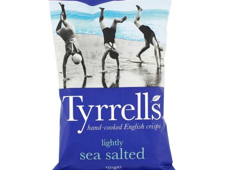 Tyrells Lightly Sea Salted Potato Chips 150g Online