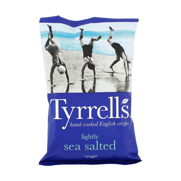 Tyrells Lightly Sea Salted Potato Chips 150g Online