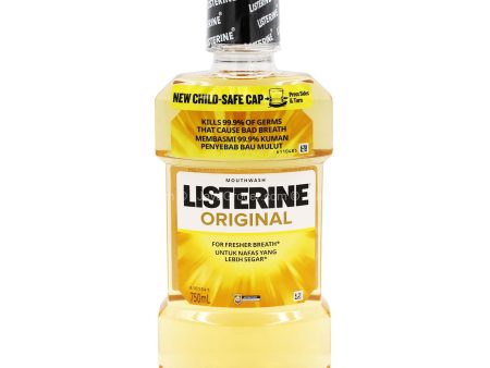 Listerine Original Mouthwash 750ml Hot on Sale