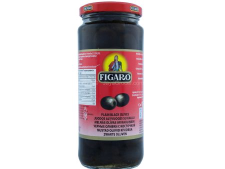 Figaro Plain Black Olives 340g For Discount