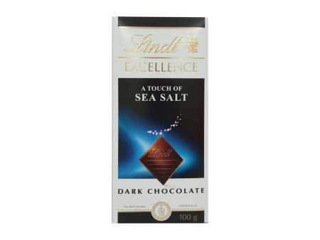 Lindt Excellence Sea Salt Dark Chocolate Bar 100g For Sale