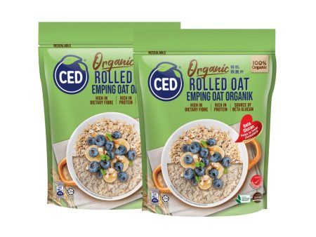 CED Organic Rolled Oat Regular (Twinpack) 500g x 2 For Discount