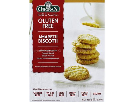 Orgran Health & Nutrition Gluten Free Amaretti Biscotti 150g Online now