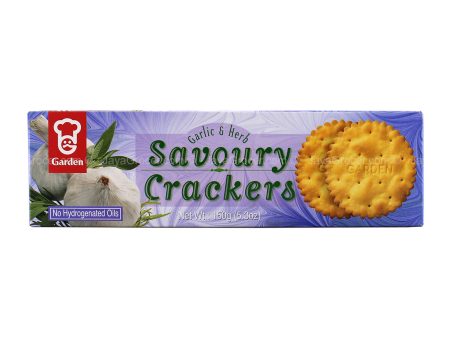 Garden Garlic & Herb Savoury Crackers 150g For Discount