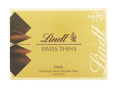 Lindt Swiss Thin Dark Chocolate 125g Fashion