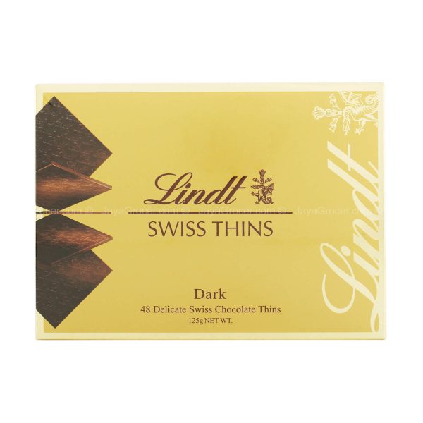 Lindt Swiss Thin Dark Chocolate 125g Fashion