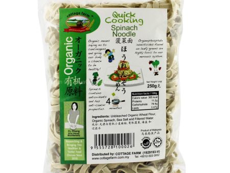 cottage farm spinach noodle 250g Supply