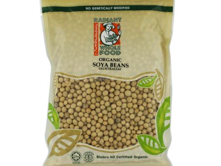 Radiant Whole Food Organic Soya Beans 500g Hot on Sale