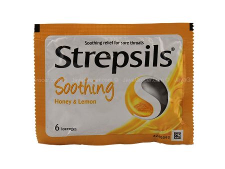 Strepsils Soothing Honey and Lemon lozenges 6pcs pack Cheap