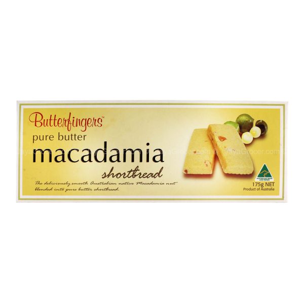 Butterfingers Macadamia Pure Butter Shortbread 175g Online