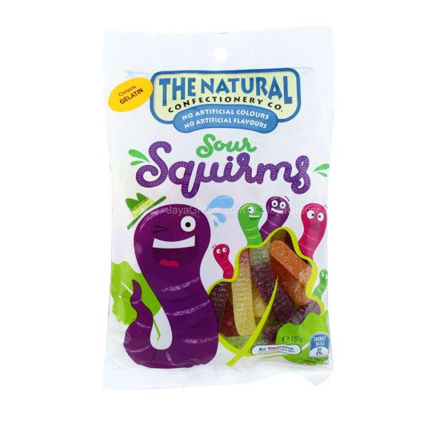 The Natural Confectionery Co. Sour Squirms Jellies 180g Hot on Sale