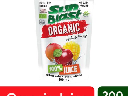 Sun Blast Organic Apple Mango No Sugar 200ml Discount