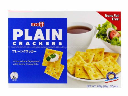 Meiji Plain Crackers Box 832g Online now