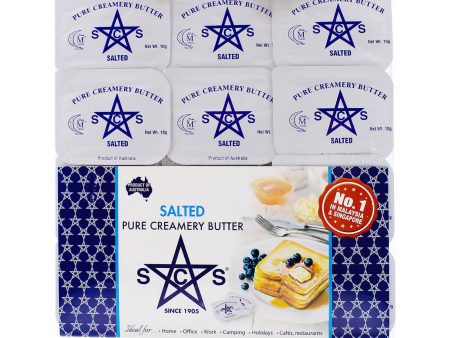 SCS Pure Creamery Salted Butter Portions 10g x 12 Fashion