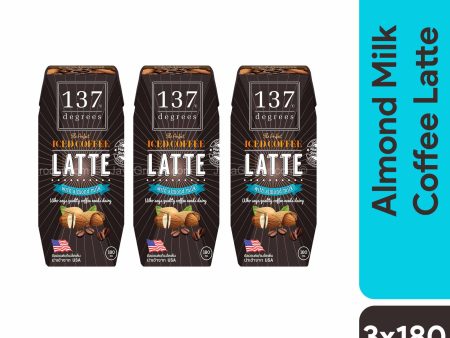 137 Degrees Almond Milk Coffee Latte 180ml x 3 Cheap