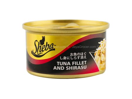 Sheba Tuna Fillet And Shirasu Cat Canned Food 85g Hot on Sale