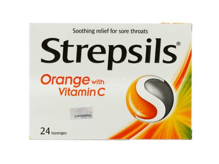 Strepsils Orange Vitamin C (Box) 24pcs pack Online Hot Sale