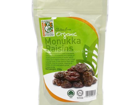 Radiant Whole Food Organic Monukka Raisins 250g Hot on Sale