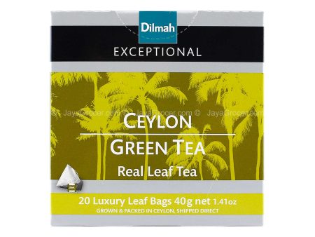 Dilmah Exceptional Real Leaf Ceylon Green Tea 40g For Cheap