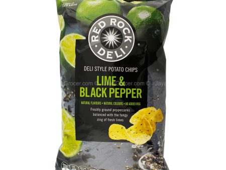 Red Rock Deli Lime & Black Pepper Potato Chips 165g Hot on Sale